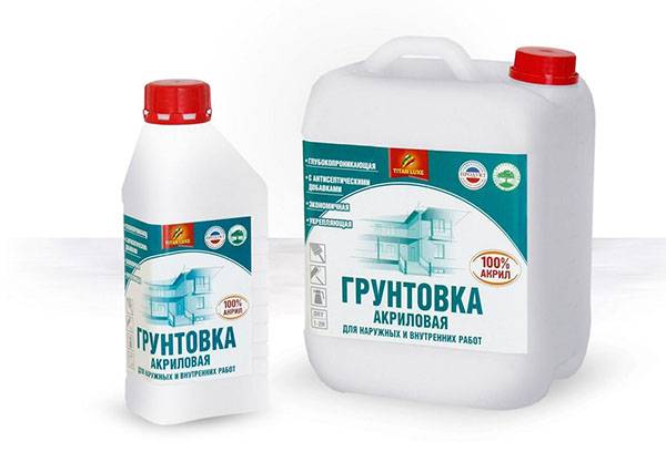 Apprêts acryliques pour peinture à l'eau