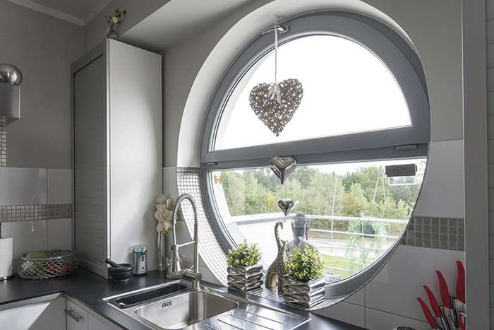 Fenêtre ronde en aluminium