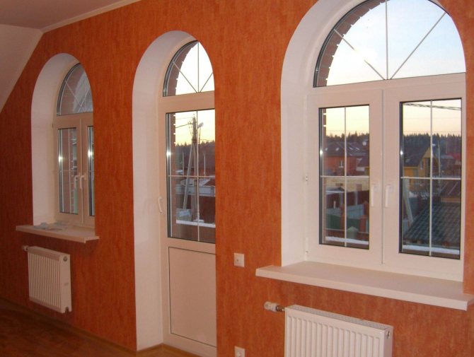 Pentes cintrées pour fenêtres