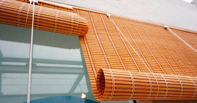 Rideaux en bambou pour fenêtres