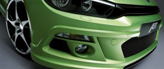 Pare-chocs sur voiture