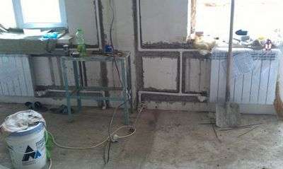 Batteries dans les murs - chaudes