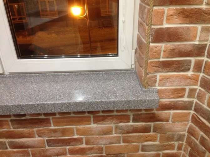 Appui de fenêtre en béton