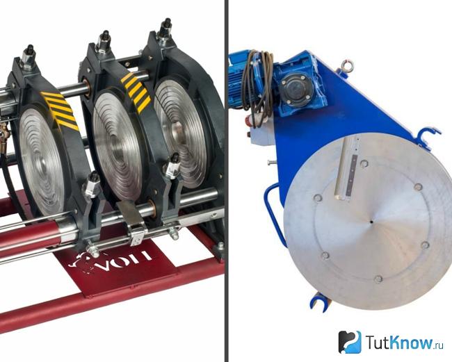 Centraliseur et parement pour le soudage bout à bout de tuyaux en polyéthylène