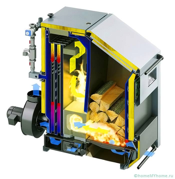 Dessin de chaudière de mine à longue combustion