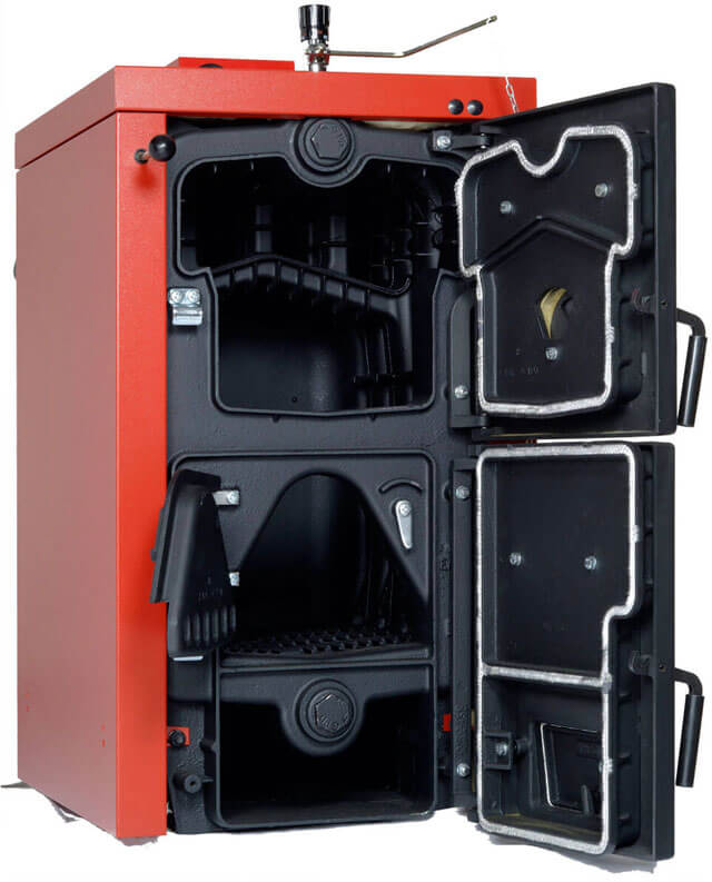 chaudière de chauffage à combustible solide en fonte