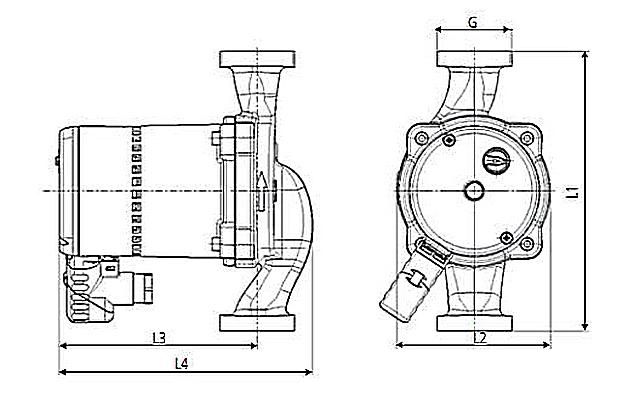 Pompes de circulation pour installations de chauffage - schéma