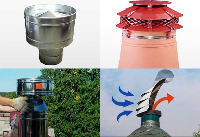 Déflecteur de cheminée DIY: dessins et dimensions