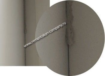 couture intérieure en silicone déformée