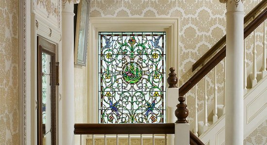 Décor de verre de fenêtre