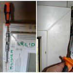 Démontage de la porte du balcon