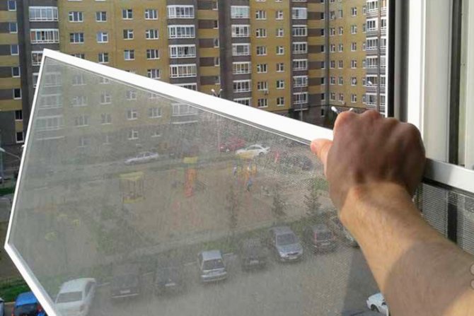 Retirer la moustiquaire avant l'hiver