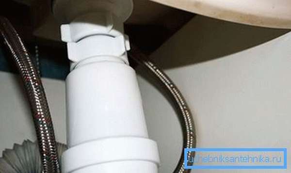 Démontage de l'ancien dispositif de vidange