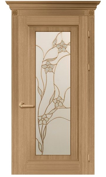 Porte en bois avec verre