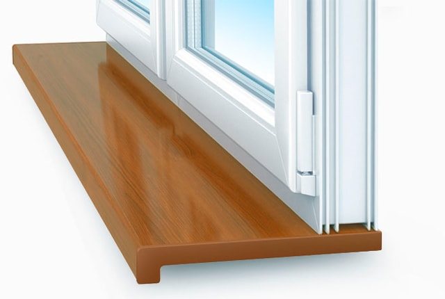 appuis de fenêtre en bois pour fenêtres en plastique