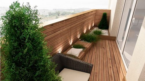 Parquet au balcon