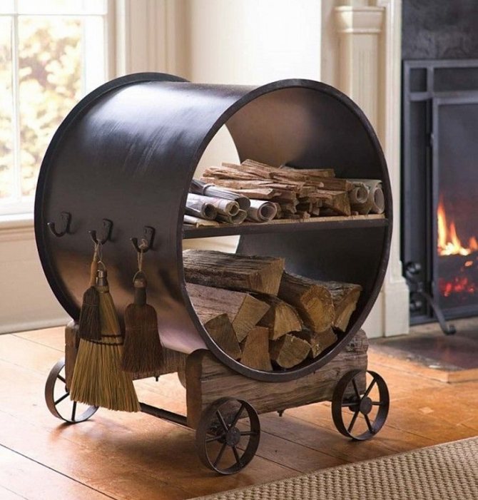 bûcherons pour un bain de cheminée