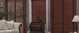 Jalousie de porte: portes de jalousie en bois, jalousie horizontale dans l'embrasure de la porte