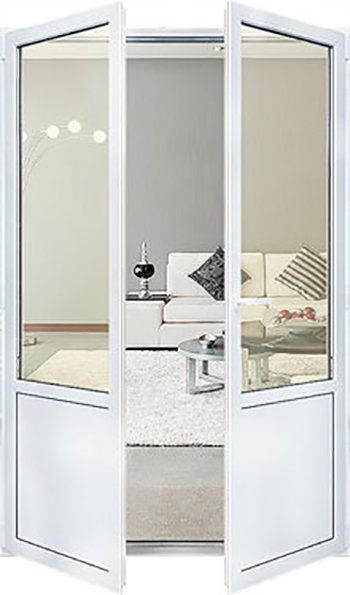 Porte de balcon double face