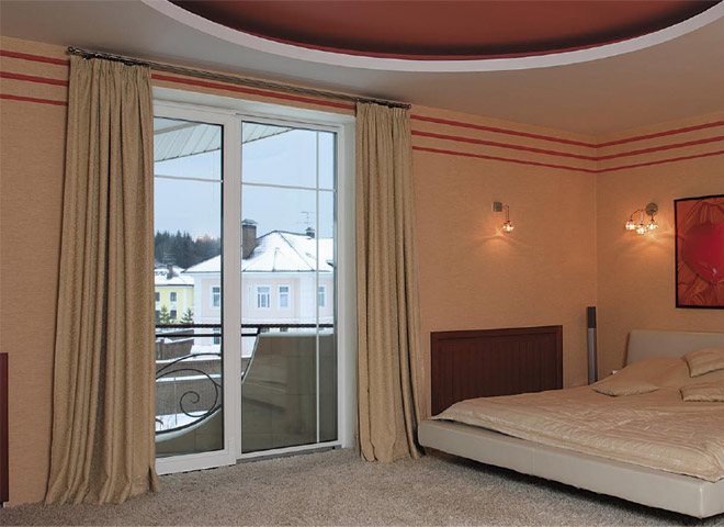 Double porte sur le balcon