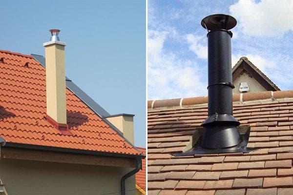 Cheminées dans les maisons privées