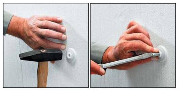 Chevilles pour la fixation de l'isolant