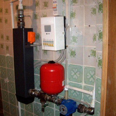 chauffage électrique d'une maison en bois