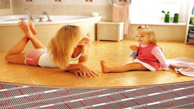 Chauffage au sol électrique dans une maison privée