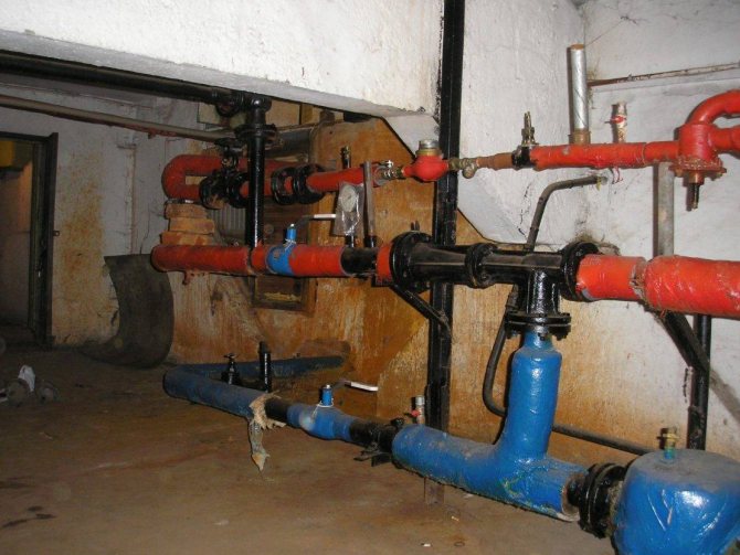 Unité d'ascenseur du système de chauffage: le principe de fonctionnement de l'unité d'ascenseur du système de chauffage, schéma