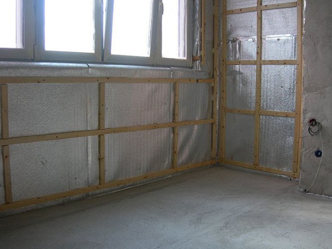 Première étape: isolation du balcon