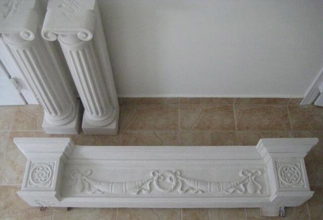 fausse cheminée en plâtre