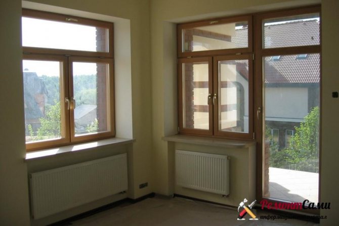 Fenêtres en bois finlandaises avec fenêtres à double vitrage