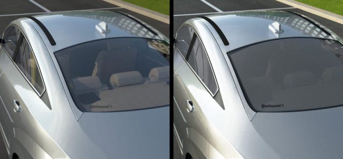 Photo 9: verre PDLC en action