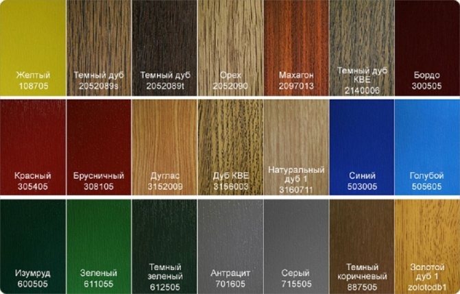 photo: couleurs de stratification des fenêtres en plastique