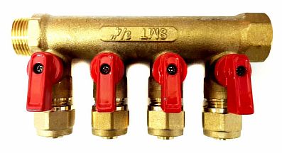 Photo - Nous montons des robinets à tournant sphérique