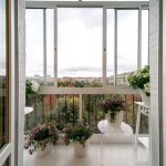 Porte-fenêtre au lieu d'un bloc de balcon dans l'appartement