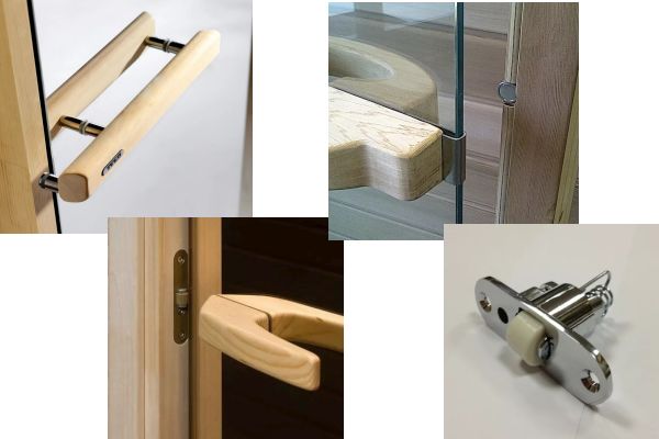 Ferrures de porte de sauna