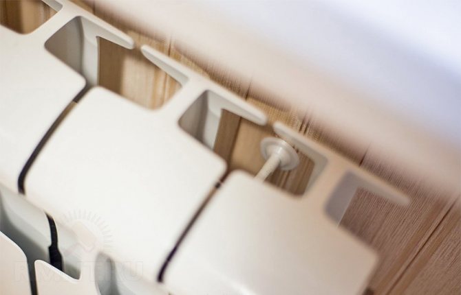 Raccords pour un radiateur en fonte