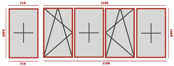Balcon en forme de L