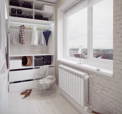 Dressing sur le balcon