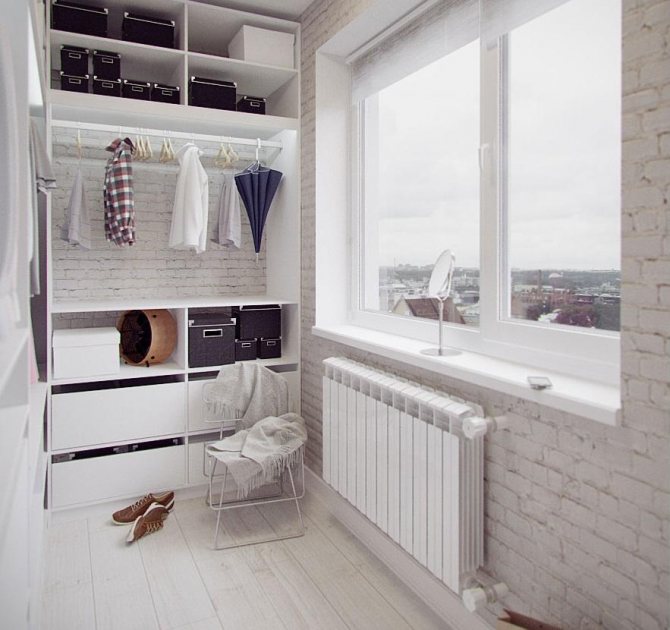 dressing sur le balcon