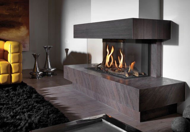 foyer au gaz avec du gaz en bouteille