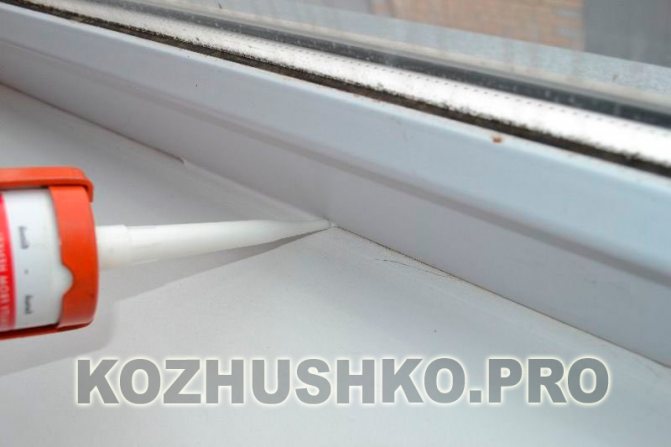 Scellement de fenêtres en plastique