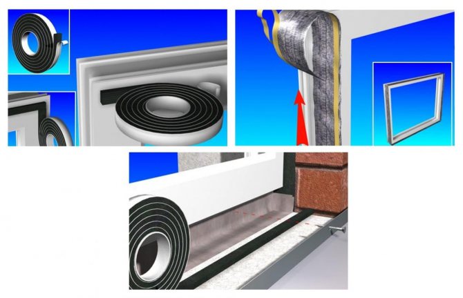 Scellement des coutures et pare-vapeur des fenêtres en PVC 3984