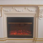 portail de cheminée en plâtre