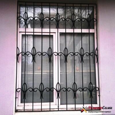 Grille métallique sourde sur la fenêtre