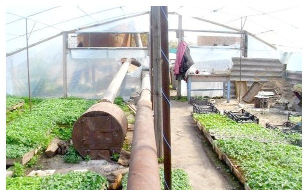 La cheminée horizontale chauffe en plus l'air