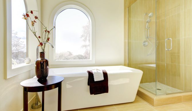 Caractéristiques de la fenêtre dans la salle de bain