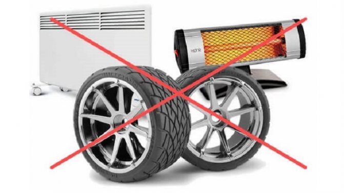 Stockage des roues sur le balcon: règles, conditions, recommandations