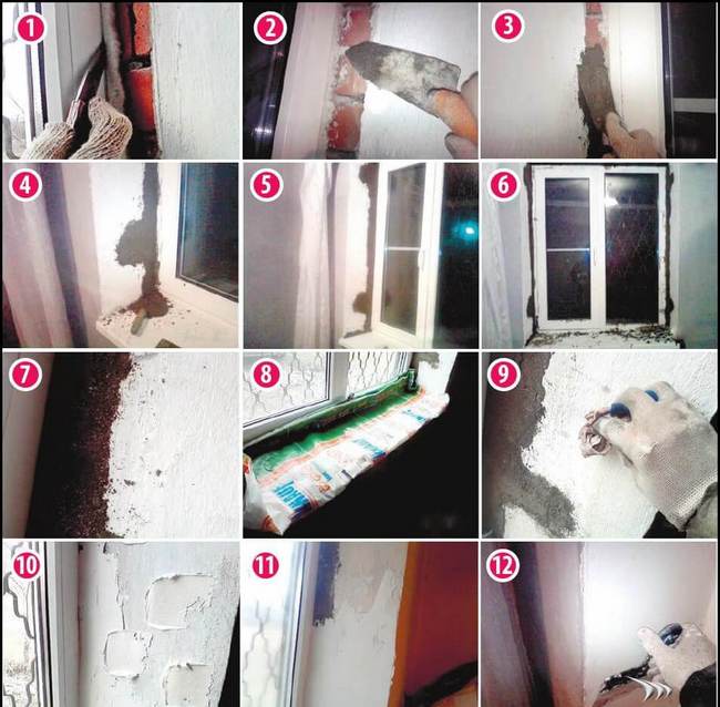 instructions pour le plâtrage des pentes